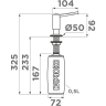 Дозатор для моющего средства OMOIKIRI OM-02-BE-P латунь/ваниль 4975017