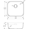 Мойка OMOIKIRI OMI 49-U-AB нерж.сталь/латунь 4993067